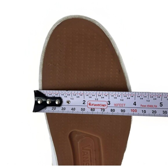 Vans Ultra Cush Lace Up Sneakers Blue Gray paisley white soles Womens 10.5 - Picture 15 of 15